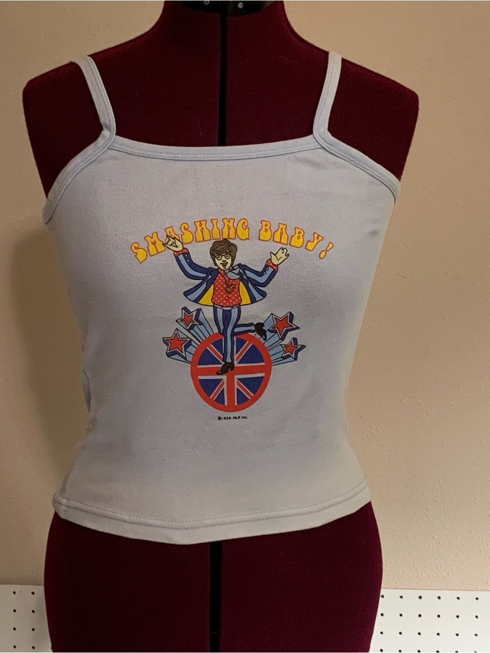 Vintage 90s Austin Powers' Graphic Tank Top - "Smashing Baby!"